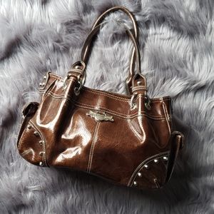Kathy Van Zeeland brown leather purse